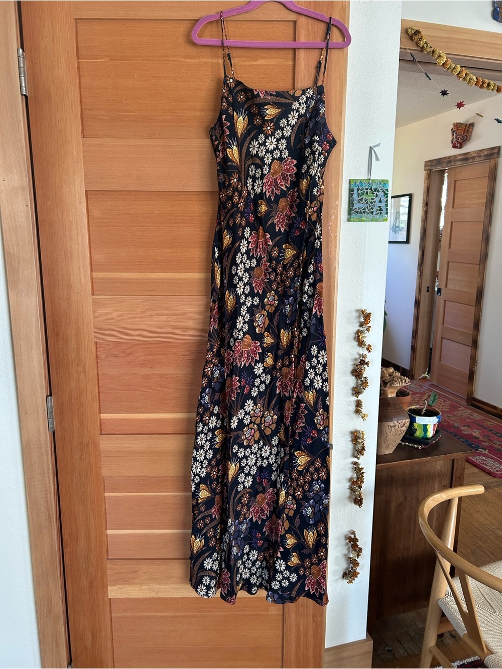 NWT Farm Rio Black Lili Slip Maxi Dress - Picture 3 of 4